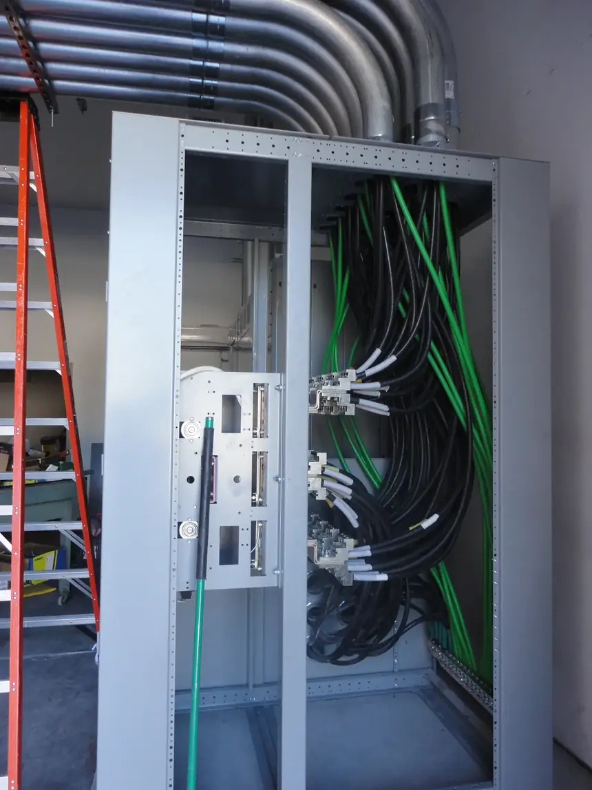 Electrical distribution panel on a New Wings project in Las Vegas