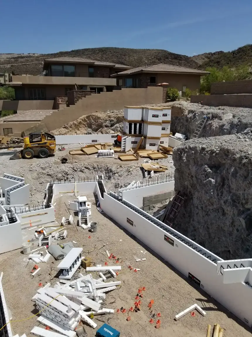 New Wings commercial construction jobsite in Las Vegas, Nevada